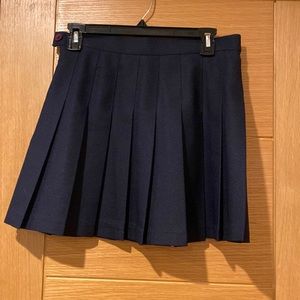 American Apparel pleated navy skirt medium